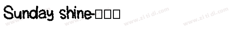 Sunday shine字体转换